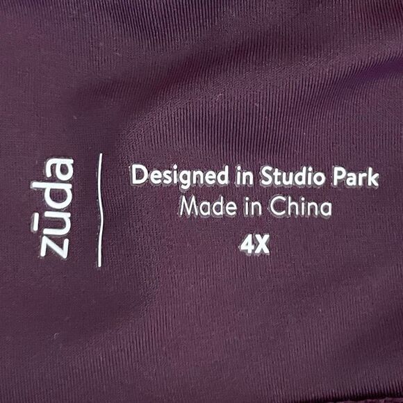 zuda Blackberry Bermuda Swim Skort Women SZ 4X #1260 - Picture 7 of 13